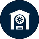 Icône de garage avec ventilation