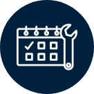 Calendrier avec clé pour planification