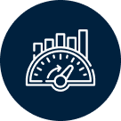 Icône graphique et compteur de performance.